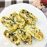 ひじきの煮物の卵焼き